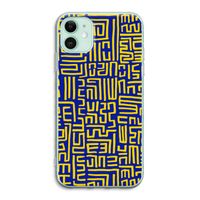 Majorelle Blue Print: iPhone 11 Transparant Hoesje