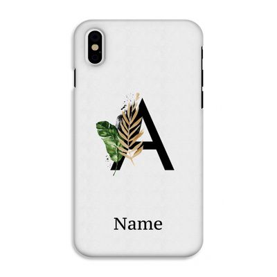 Charcoal Flora: iPhone XS Tough Case