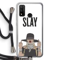 Slay All Day: Huawei P Smart (2020) Transparant Hoesje met koord