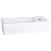 Differnz Helios fontein keramiek - rechts - 37.5 x 18.5 x 9 cm - wit