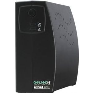 ONLINE USV-Systeme YUNTO 800 Line-Interactive 800VA 3AC-uitgang(en) Compact Zwart UPS