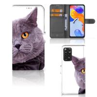 Xiaomi Redmi Note 11 Pro 5G/4G | Telefoonhoesje | Met pasjeshouder | Kat