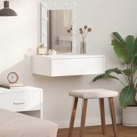 Plafondtafel met lade Wit 60 x 40 x 70 cm Bewerkt hout Plafondtafel met lade Wit 60 x 40 x 70 cm Bewerkt hout
