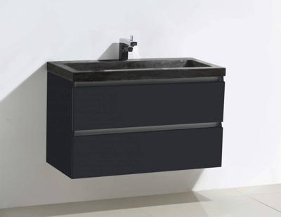 Badmeubel Trend Stone 80 Hoogglans Antraciet Badmeubel Trend Stone 80 Hoogglans Antraciet