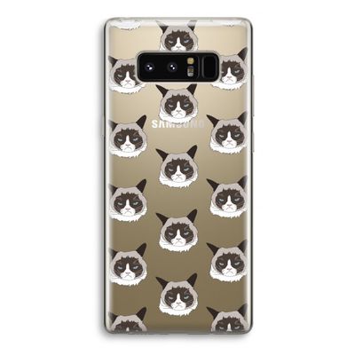 It's a Purrr Case: Samsung Galaxy Note 8 Transparant Hoesje