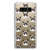 It's a Purrr Case: Samsung Galaxy Note 8 Transparant Hoesje
