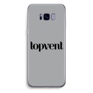 Topvent Grijs Zwart: Samsung Galaxy S8 Plus Transparant Hoesje