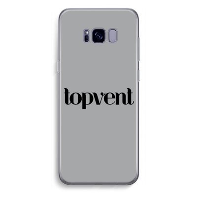 Topvent Grijs Zwart: Samsung Galaxy S8 Plus Transparant Hoesje