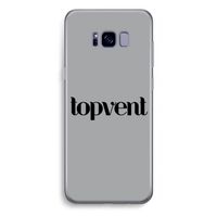 Topvent Grijs Zwart: Samsung Galaxy S8 Plus Transparant Hoesje Topvent Grijs Zwart: Samsung Galaxy S8 Plus Transparant Hoesje