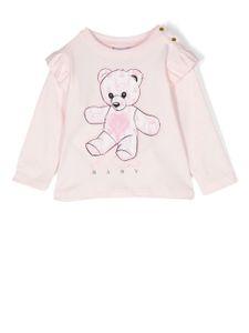 Philipp Plein Junior sweat Teddy Bear à col rond - Rose