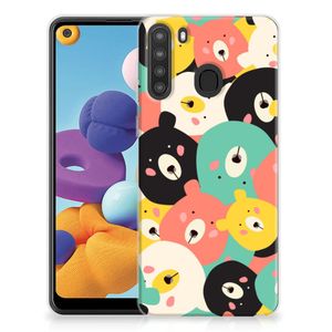 Samsung Galaxy A21 Telefoonhoesje met Naam Bears