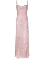 Jenny Packham robe longue Calypso à ornements en cristal - Rose - thumbnail