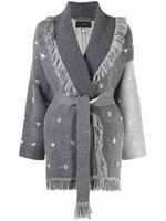 Alanui cardigan à col châle - Gris