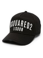 DSQUARED2 casquette en coton à logo imprimé - Noir - thumbnail