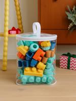 Set van 58 bouwstenen meerkleurig