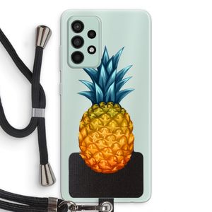 Grote ananas: Samsung Galaxy A52s 5G Transparant Hoesje met koord