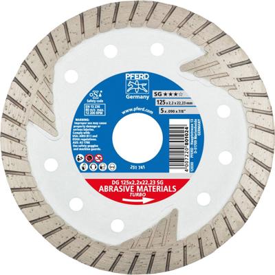 PFERD TOOLS 68000022 Dg Sg Diamanten doorslijpschijf Diameter 125 mm Boordiameter 22.23 mm 1 stuk(s)