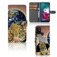Motorola Moto G10 | G20 | G30 | Telefoonhoesje | Met pasjeshouder | Roofdieren Motorola Moto G10 | G20 | G30 | Telefoonhoesje | Met pasjeshouder | Roofdieren