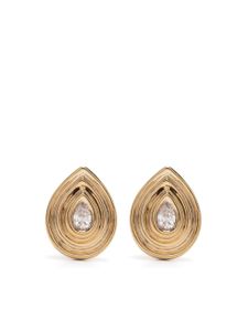 Dana Rebecca Designs boucles d'oreilles Nana Bernice Teardrop en or 14ct pavées de diamants