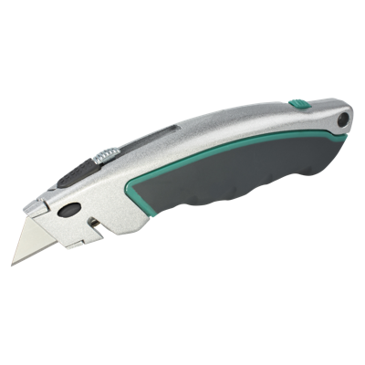 Wolfcraft Snelwissel professioneel mes | Met intrekbaar mes | 1 stuk - 4131000
