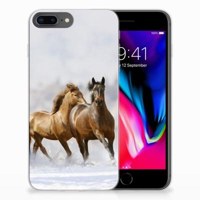Apple iPhone 7 Plus | 8 Plus | TPU Hoesje | Paarden