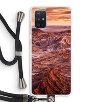 Mars: Samsung Galaxy A71 Transparant Hoesje met koord