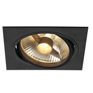 SLV InbouwspotNew Tria ES111 Square zwart met bladveren - 113830