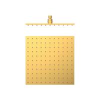 Hoofddouche Tres Selection | 30x30 cm | Vierkant | 24k Goud mat
