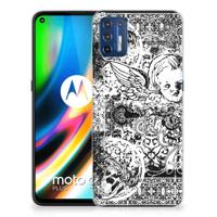 Silicone Back Case Motorola Moto G9 Plus Skulls Angel