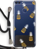 Ananasjes: Huawei P Smart (2018) Transparant Hoesje met koord