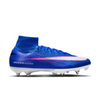 Nike Zoom Mercurial Superfly 10 Elite IJzeren-Nop Voetbalschoenen (SG) Pro Player Blauw Wit Felroze