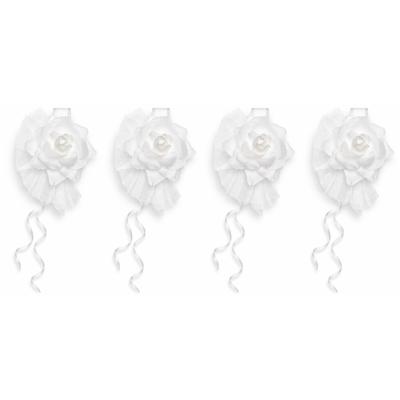 Trouwauto antenne linten - Bruiloft - wit - 16x stuks - just married Trouwauto antenne linten - Bruiloft - wit - 16x stuks - just married