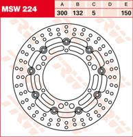 TRW Remschijf, remschijven voor de moto, MSW224