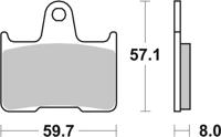BREMBO Remblokken, voor de moto, Road Gesinterd Metaal 07KA21SP