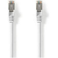 Cat 8.1 S/FTP-Netwerkkabel | RJ45 Male naar RJ45 Male | 0,15 m | Wit