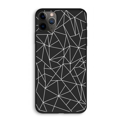 Geometrische lijnen wit: iPhone 11 Pro Biologisch afbreekbaar hoesje