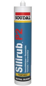 Soudal Silirub P2 | Beglazingskit | Wit Ral 9010 | 300 ml - 115962