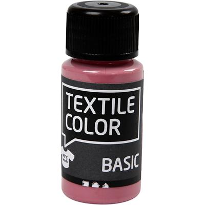 Creativ Company Textile color semi-dekkende textielverf - donkerroze, 50ml