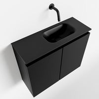 Toiletmeubel Mondiaz Ture | 60 cm | Meubelkleur Urban | Eden wastafel Urban Rechts | Zonder kraangat