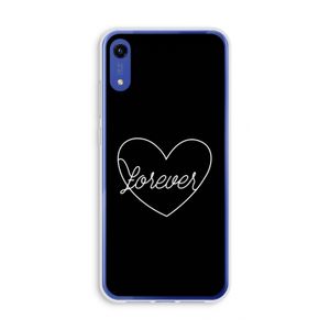 Forever heart black: Honor Play 8A Transparant Hoesje