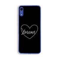 Forever heart black: Honor Play 8A Transparant Hoesje