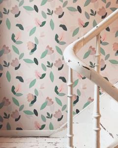 Behang ParisParis Rol Pink Green