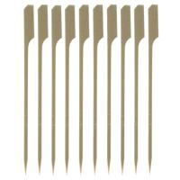 Hapjes/sate prikkers/peddel spiesjes - bamboe hout - 250x stuks - 15 cm