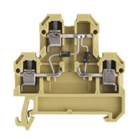 Weidmüller 0396760000 Componentenserieklem Schroeven Beige, Geel 25 stuk(s)