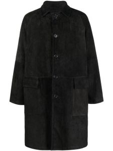 Salvatore Santoro manteau en daim - Noir