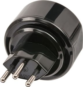 Brennenstuhl 1508642 netstekker adapter Type J (CH) Zwart