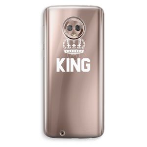 King zwart: Motorola Moto G6 Transparant Hoesje