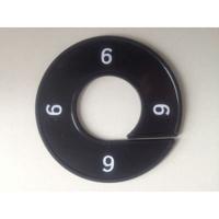 Maatring 9cm zwart/wit 6