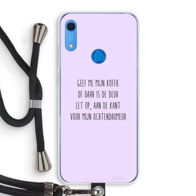 Ochtendhumeur: Huawei Y6s Transparant Hoesje met koord