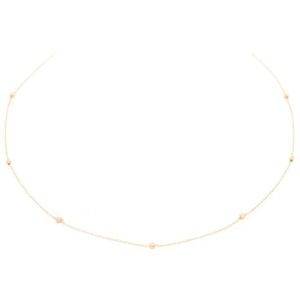 Glow 202.2125.60 Ketting Bolletjes geelgoud 3 mm 60 cm